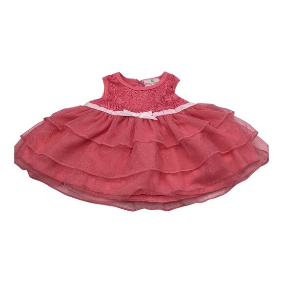 Duck Duck Goose Baby Girl Dress Pink 3-6M Sleeveless Crew Neck Button Closure - Picture 3 of 16